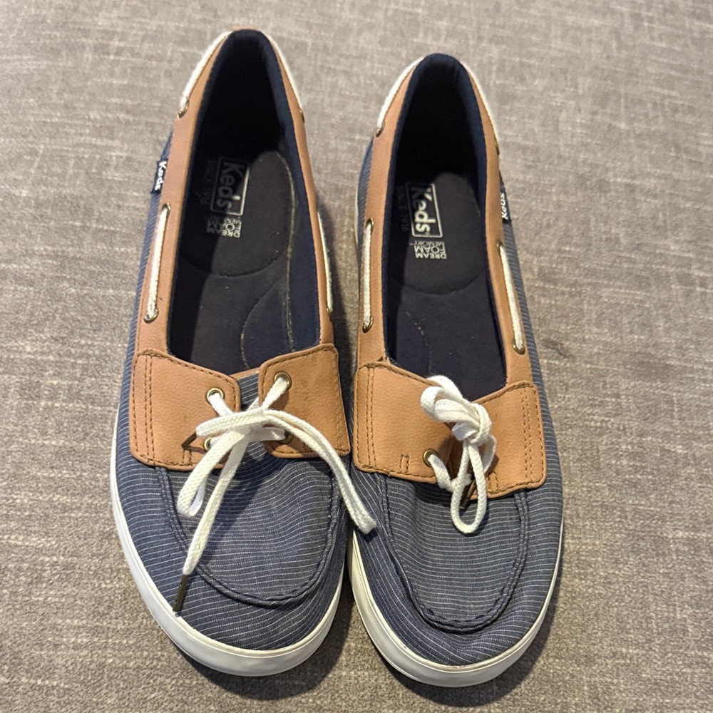 Keds Blue and Tan Casual Shoes